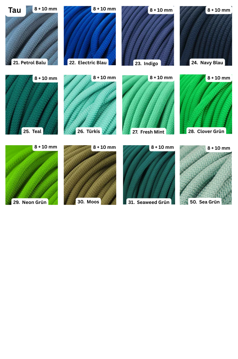 Leinen Fettleder Biothane Halsband geflochten handgemacht Tau